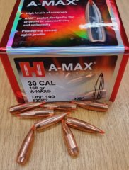 .308/168grs Hornady A-Max Geschosse No.30502 100 stk