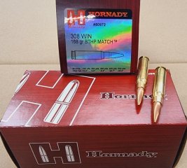 .308/168grs HPBT Match Hornady 500stk. No.80972 #