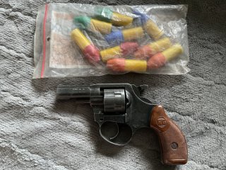 RHÖM RG76 6mm FLOB. PLATZ. Revolver cal.6mm mit Zubehör ! TOP !
