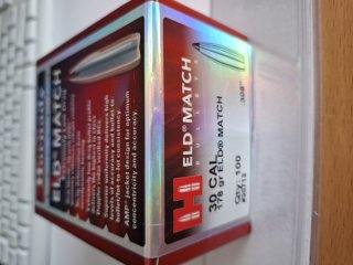 100 Geschosse Hornady ELD Match / ELD-M Dia. 308 mit 178 grain OVP Top Neu keine Berger Nosler