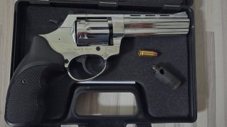 "STAHLTROMMEL" EKOL VIPER, 4,5 Zoll Lauf, Chrom, Kaliber 9 mm R.K.