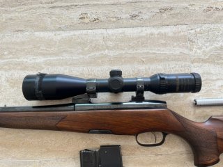 Repetierbüchse Steyr Mannlicher Luxus Kal. 7x64 mit Schwenkmontage und Stecher