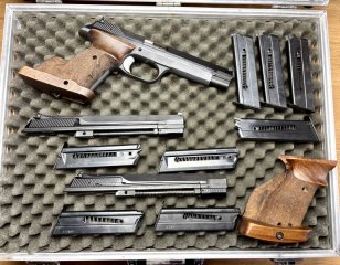 Sportpistole SIG - Hämmerli P240 Kal.38 Special Wadcutter mit WS.32 S&W Long Wadcutter & .22 LR