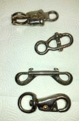 Karabiner, Sicherheitshaken, Panikhaken, Set 4 Stück