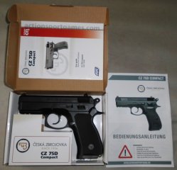 CZ 75 D Compact 4,5 mm Stahl BB mit Zubehör