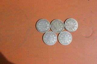 Silbermünzen alte 1 Reichsmarkstücke