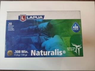 Lapua .308 Naturalis 11g/170grs
