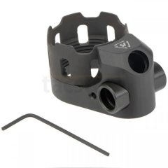 AR15 HK416 Strike Industries TRIBUS Enhanced Castle Nut & Extended End Plate Version 2 - Black
