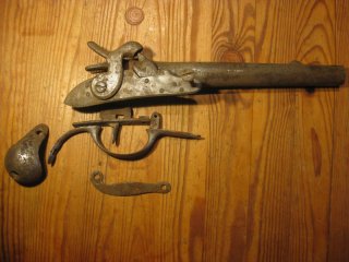 Bodenfund Bayerische Kavallerie-Pistole 1826/43 UM