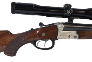 Krieghoff Drilling Trumpf im Kal. 7X65R 16/70 mit variablen Zeiss Glas bei taunus-waffem.de