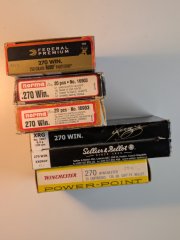 .270 Winchester Restmunition Sellier & Bellot Federal Norma Winchester