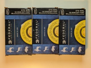 .270 Winchester Federal Power-Shok 130 grains Soft Point 55 Stück