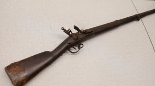 Historischer Steinschloss Vorderlader um 1800 119 cm