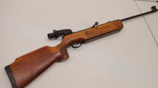 Haenel aus Suhl Modell 311 Luftgewehr 4,5mm mit Diopter funktionsfähig