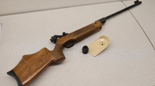 Walther Modell 55 4,5mm Vintage Matchgewähr Knicklauf Einzellader mit Diopter und Koffer funktionsf.