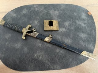 Nachlass:Wasserschutz Polizei Dolch+Schloss Rar!!