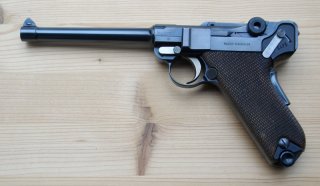 Mauser 08 (safe and loaded).