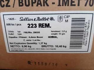 Sellier&Bellot ,223Rem 55grs FMJ / 2903/5
