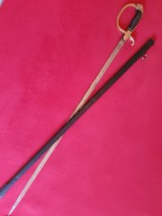 Original Bayrischer Löwenkopf Infanterie interims Extra Degen für Offiziere mit Scheide