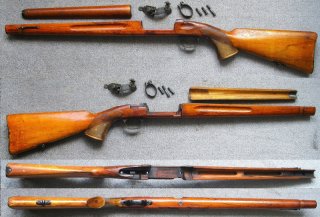 Schaft und Handschutz mit Beschlägen für den kurzen Krag Jörgensen Karabiner Mod. M1896 für Gebirgsj