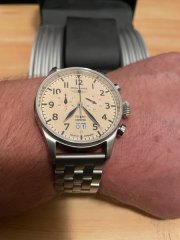 Stattliche Fliegeruhr Chronograph