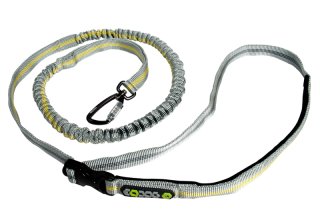 EQDOG "Jogging Leash" - hochwertige Umähngeleine, Führleine | verstellbar max. 125cm | elastisch