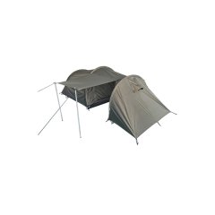 Zelt mit Stauraum - 2 Personen - 3,90 x 1,30m - Oliv