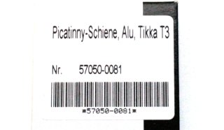 Recknagel (Weaver) Picatinny Schiene für TIKKA T3 X T3 Lite T 3 alle Kaliber inkl. Schrauben NEU!