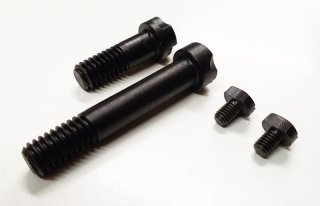 Schrauben Set Mauser K98 2x Systemschraube / Kastenschraube (kurz/lang) 2x Sicherugschraube