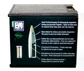 50 Stück NEUE RWS Geschosse - EVO-GREEN (bleifrei) 9,3mm/.366 - 184gr/11,9g (#2318523)
