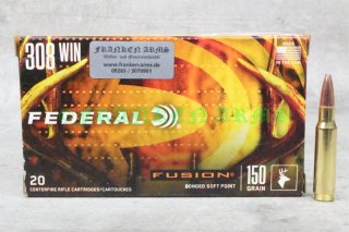 Federal Premium .308 Win. Fusion 150gr. 9,7g 20 Stück 54F308FS1