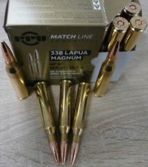 Munition PPU 338 LM Matchline HP 250gr