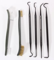 LYMAN PICK AND BRUSH SET | 6-teiliges Waffenreinigungsbesteck | Bronze-Bürste | einfache Reinigung