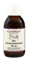 LUNDERLAND BIO Schwarzkümmelöl 90ml | Schwarzkümmel ÖL Hunde BARF Omega 6 9 | Zeckenabwehr Gesund !