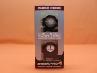 UTG QD Montageringe 1" Low (RG2W1104) Twist Lock Alu schwarz für Picatinnyprofil BH=10mm