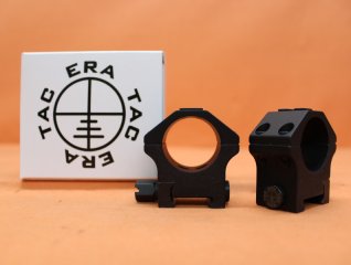 Era-Tac Montageringe 30mm (T5003-0013) mit Mutter, Alu schwarz, BH=13mm für Picatinnyprofil