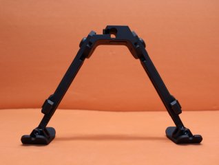 Fortmeier Zweibein H184 3-P 12:00 Höhe ca. 184 - 235mm Alu schwarz mit Rastenverstellung und Kufen