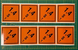 8 - ACHT Aufkleber Gefahrgut MUNITION RCBS Matritze Lyman Lee Munition Dillon Primer