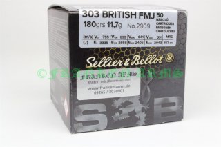 Sellier&Bellot .303 British FMJ 180gr. 11,7g 50 Stück 61135