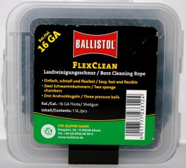 BALLISTOL Laufreinigungsschnur "FLEX CLEAN" > perfekt Kalibergenau für Flinte Kaliber 16GA 16/70 16