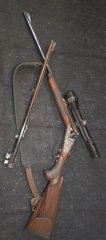 Kipplaufbüchse Sodia Ferlach Kal. 9,3x74R u. Wechsellauf in 5,6x57R inkl. Zeiss