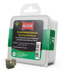 60 x BALLISTOL Reinigungsfilze Filzreiniger SPEZIAL Cal. 32 Schafwolle mit Messingfasern! 8mm .323