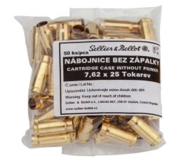 50 St. S&B Sellier&Bellot Wiederladehülsen S+B 7,62x25 Tokarev ! Boxerzündung | ohne Zündhütchen