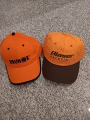 BLASER Cap + BRUNOX Cap SIGNALORANGE, bzw. Basecap,bzw. Kappe, Jagd,Sammler//NEUWERTIG!