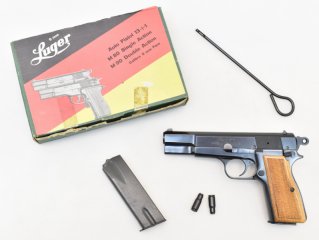 Top ! REDUCTA Pistole LUGER M80 / FÉG Modell P9M im Kaliber 4mm M20 / 9mm Luger in der OVP