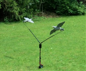 Taubenkarussell Krähenkarussell inkl. 12 V Akku