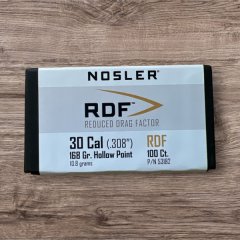 100 Geschosse Nosler 168 gr RDF
