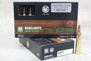 RWS Kegelspitz 5,6x57 74gr. 4,8g 20 Stück 2116715
