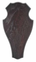 1 x Trophäenbrett EICHE 1 DUNKEL 45cm x 26cm | Hirschschild Rotwild Hirsch Damwild Rothirsch ...