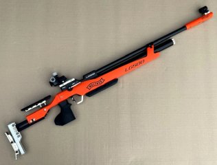 PRESSLUFTGEWEHR WALTHER LG500 COMPETITION "SONDERFARBE ORANGE"